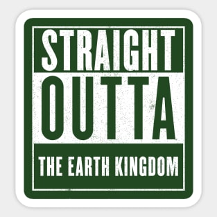 Straight Outta the Earth Kingdom Sticker